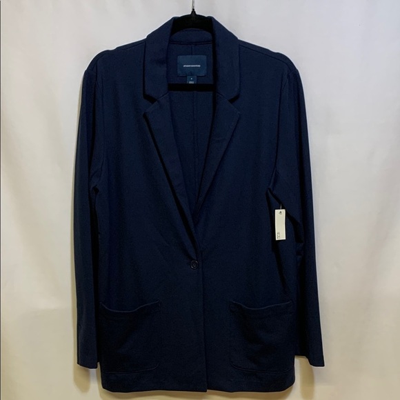 Amazon Essentials Jackets & Blazers - Amazon Essentials Blue Blazer with Notched Lapel